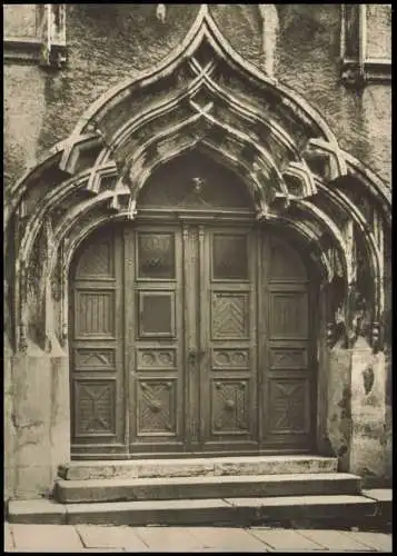 Marienberg im Erzgebirge Spätgotisches Portal der Stadtkirche 1972