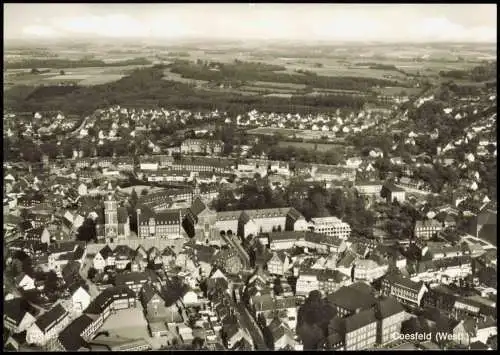 Ansichtskarte Coesfeld Luftbild Fliegeraufnahme 1971