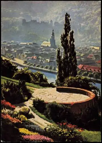 Ansichtskarte Heidelberg Stadt vo Philosophenweg 1966