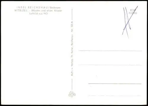 Ansichtskarte Reichenau (Bodensee) Luftbild 1956