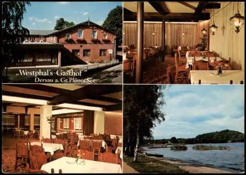 Ansichtskarte Dersau (Kr. Plön) 4 Bild Westphal's Gasthof 1989