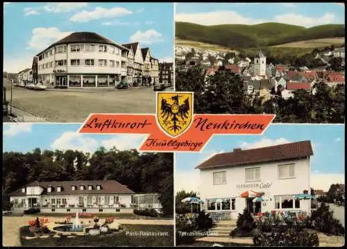 Ansichtskarte Neukirchen (Knüll) 4 Bild Cafe Böttcher Terrassen Cafe 1970