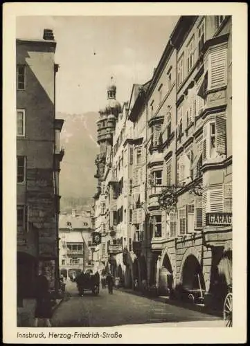 Ansichtskarte Innsbruck Herzog-Friedrich-Straße 1939