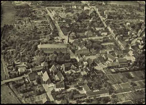 Ansichtskarte Lank-Latum-Meerbusch Luftbild Fliegeraufnahme 1960