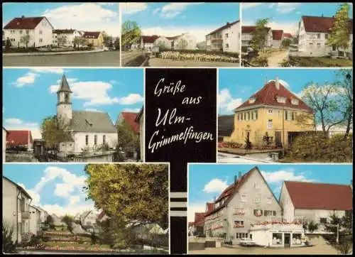 Ansichtskarte Grimmelfingen-Ulm a. d. Donau Stadtansichten Straßen 1994