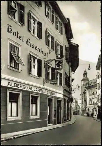 Cartolina Bozen Bolzano Bindergasse Hotel Eisenhut - Via Bottai 1961