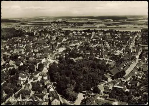 Ansichtskarte Schöningen (Elm) Luftbild Fliegeraufnahme 1959