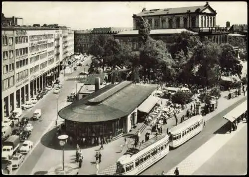 Ansichtskarte Hannover Kröpcke Straße Straßenbahn 1968