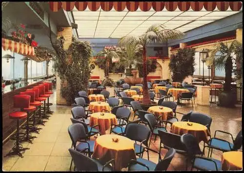 Ansichtskarte Tiergarten-Berlin El Panorama DACHGARTEN Hilton Hotel 1972