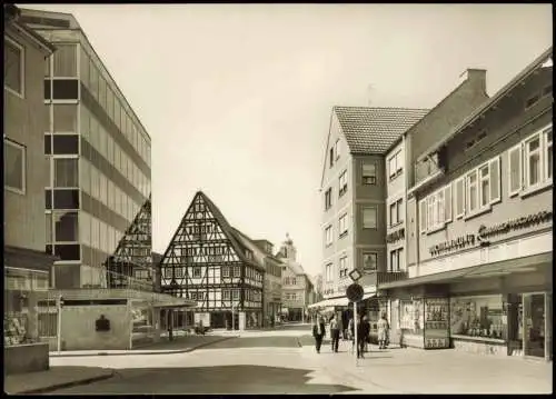 Ansichtskarte Nürtingen Straßenpartie bei der alten Schmiede 1962