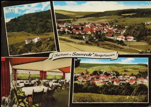 Ansichtskarte Rengshausen-Knüllwald Kurhaus Sonneck - Mehrbild 1977