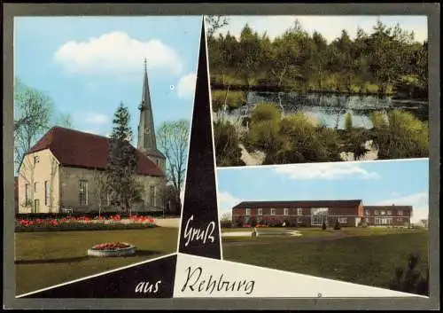 Ansichtskarte Rehburg-Rehburg-Loccum 3 Bild Kirche Umland 1972
