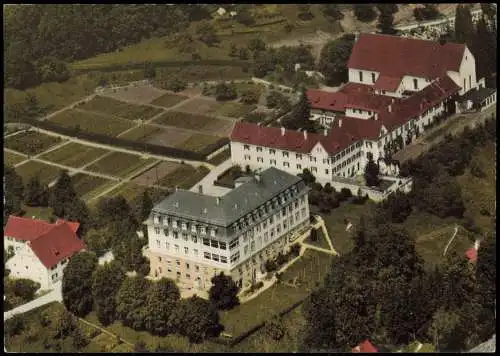 Ansichtskarte Stühlingen Luftbild Städt. Krankenhaus 1972
