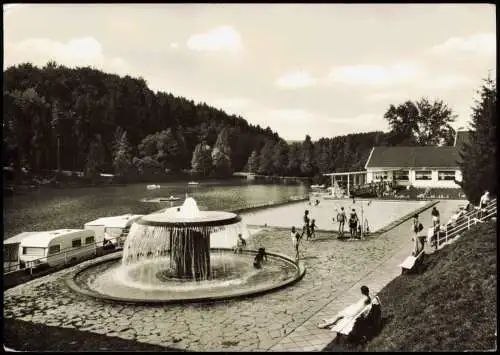Ansichtskarte Leichlingen Talsperre Diepental Ausflugslokal 1973