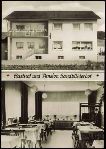 Ansichtskarte Bergzabern Gasthof und Pension Sandbühlerhof 1964