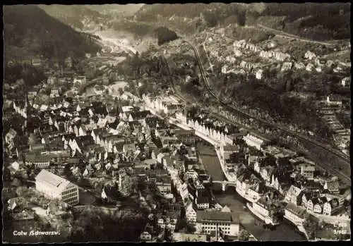 Ansichtskarte Calw Luftbild 1958