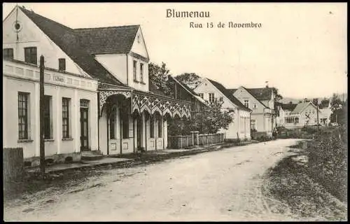 Blumenau Brasilien Rua 15 de novembro Deutsche Kolonie Brasil Brasilia 1918