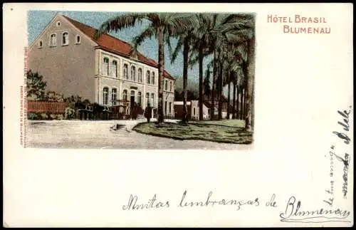 Blumenau Brasilien Hotel Brasil Deutsche Kolonie Brasil Brasilia 1908