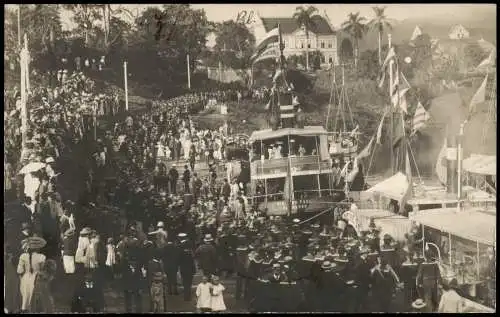 Blumenau Brasilien Ankunft Dampfer Steamer Deutsche Kolonie Brasil  1911