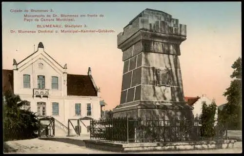 Blumenau Brasilien Monumento de Dr. Blumenau Kammer Gebäude 1912