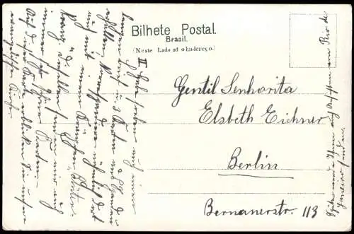 Blumenau Brasilien  ev. Kirche und Pfarrhaus Deutsche Kolonie Brasil  1912
