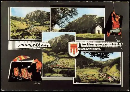 Ansichtskarte Mellau Mehrbild Bregenzer-Wald VORARLBERG 1979