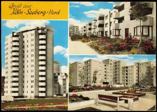 Ansichtskarte Seeberg-Köln 3 Bild Neubaugebiet 1974