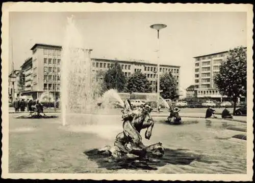 Ansichtskarte Mannheim Am Friedrichsring - Springbrunnen 1956