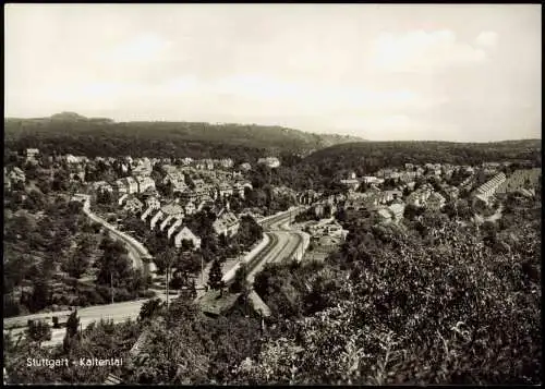 Ansichtskarte Kaltental-Stuttgart Blick auf die Stadt 1969