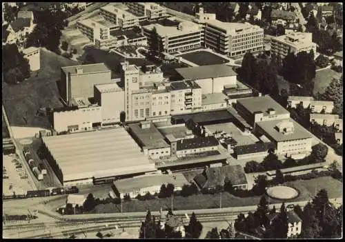 Ansichtskarte Luzern Lucerna Luftaufnahme der Brauerei Eichhof Luftbild 1962