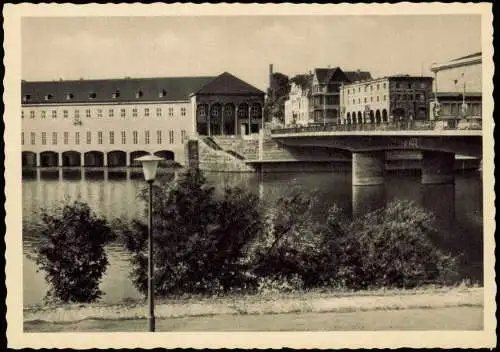 Ansichtskarte Mülheim an der Ruhr Neue Schloßbrücke 1952
