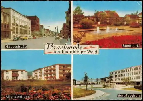 Brackwede-Bielefeld 4 Bild Hauptstraße Stadtpark Altenzentrum 1968