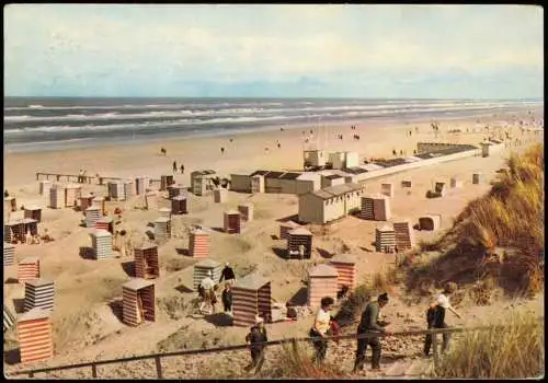 Ansichtskarte Juist Strand Strandanlagen 1964