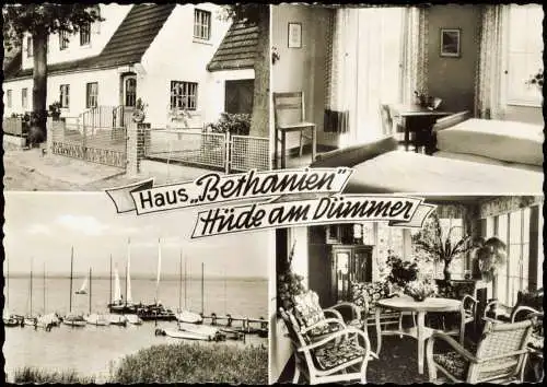 Ansichtskarte Hüde Haus Bethanien 4 Bild Dümmer b. Lemförde 1963
