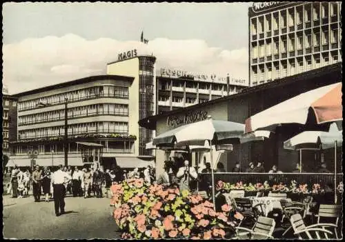 Ansichtskarte Hannover Partie am Cafe Kröpcke - Colorfotokarte 1958
