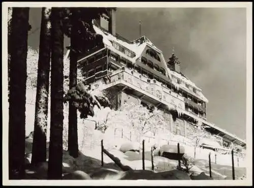 Ansichtskarte Bad Wildbad Sommerberghotel im Winter Schnee 1940