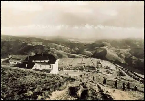 Schönau im Schwarzwald Hotel Belchenhaus Luftbild Fotokarte 1961