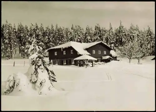 Ansichtskarte Seehaus-Traunstein FGV-Unterkunftshaus im Winter 1975