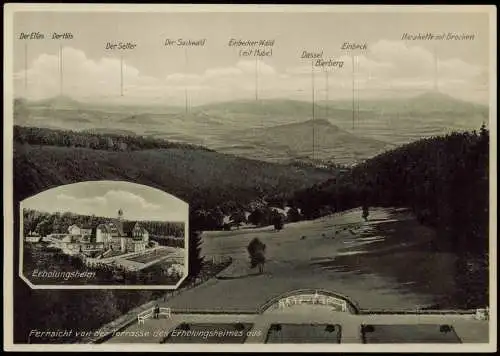 Sievershausen im Solling-Dassel 2 Bild Erholungsheim Terrase Berggipfel 1935