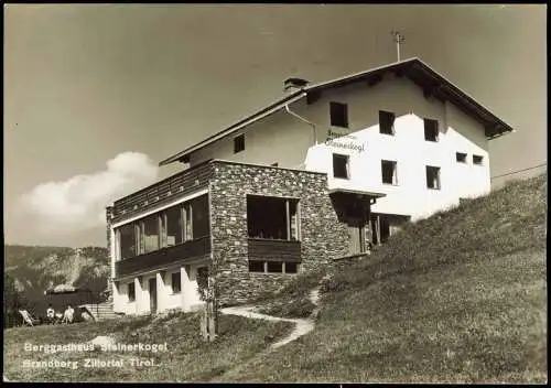 Ansichtskarte .Tirol Zillertal -Tirol Berggasthaus Steinerkogel Brandberg 1962