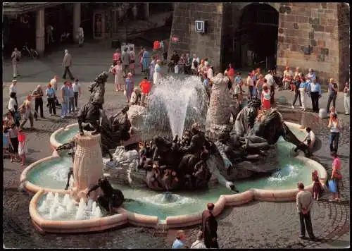 Nürnberg Brunnen am Weißen Turm nach einem Gedicht „Ehekarussell" 1975