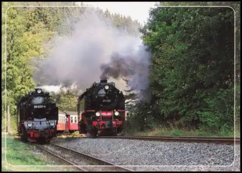 Ansichtskarte Alexisbad-Harzgerode Bahnhof Dampflokomotive 2015