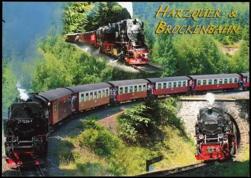 Ilsenburg (Harz) Brockenbahn Brocken Dampflokomotive Fotomontage 2009