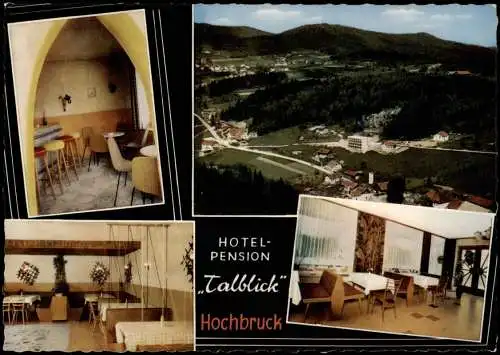 Ansichtskarte Hochbruck-Bischofmais Hotel - Pension Talblick 4 Bild 1962