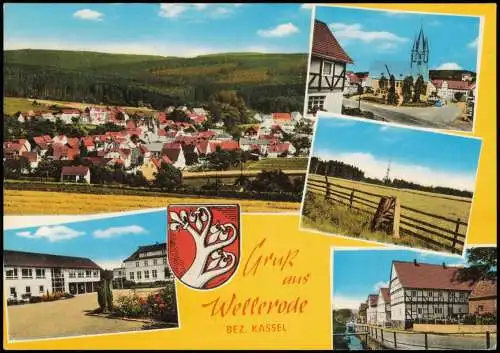 Ansichtskarte Wellerode-Söhrewald (b. Kassel) Mehrbild Stadtansichten 1969
