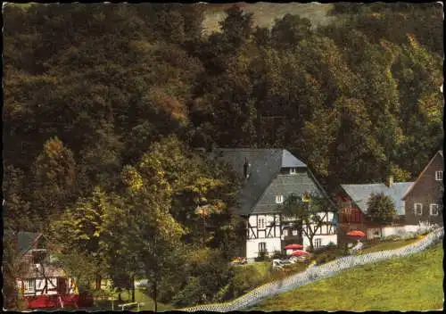 Ansichtskarte Oberkirchen-Schmallenberg Gasthof und Pension Gut Vorwald 1965