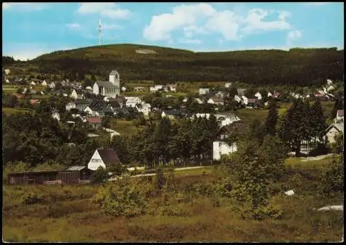 Neubau-Fichtelberg (Oberfranken) mit Ochsenkopf und Fernsehturm 1978