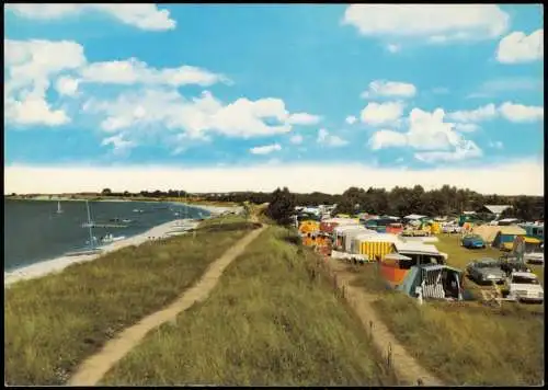Postcard .Dänemark - Kegnæs camping Danmark Zeltplatz 1979