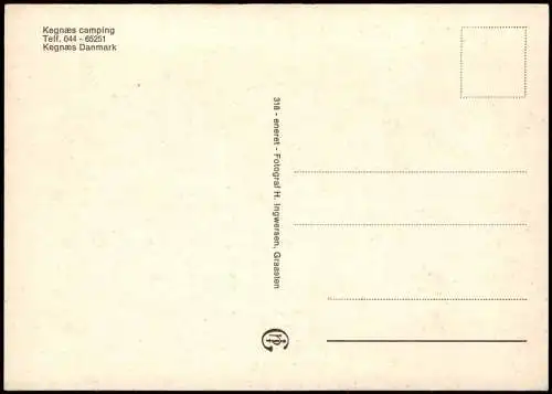 Postcard .Dänemark - Kegnæs camping Danmark Zeltplatz 1979