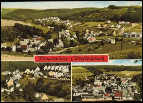 Oberfischbach-Freudenberg (Siegerland) 3 Bild Stadtansichten 1973
